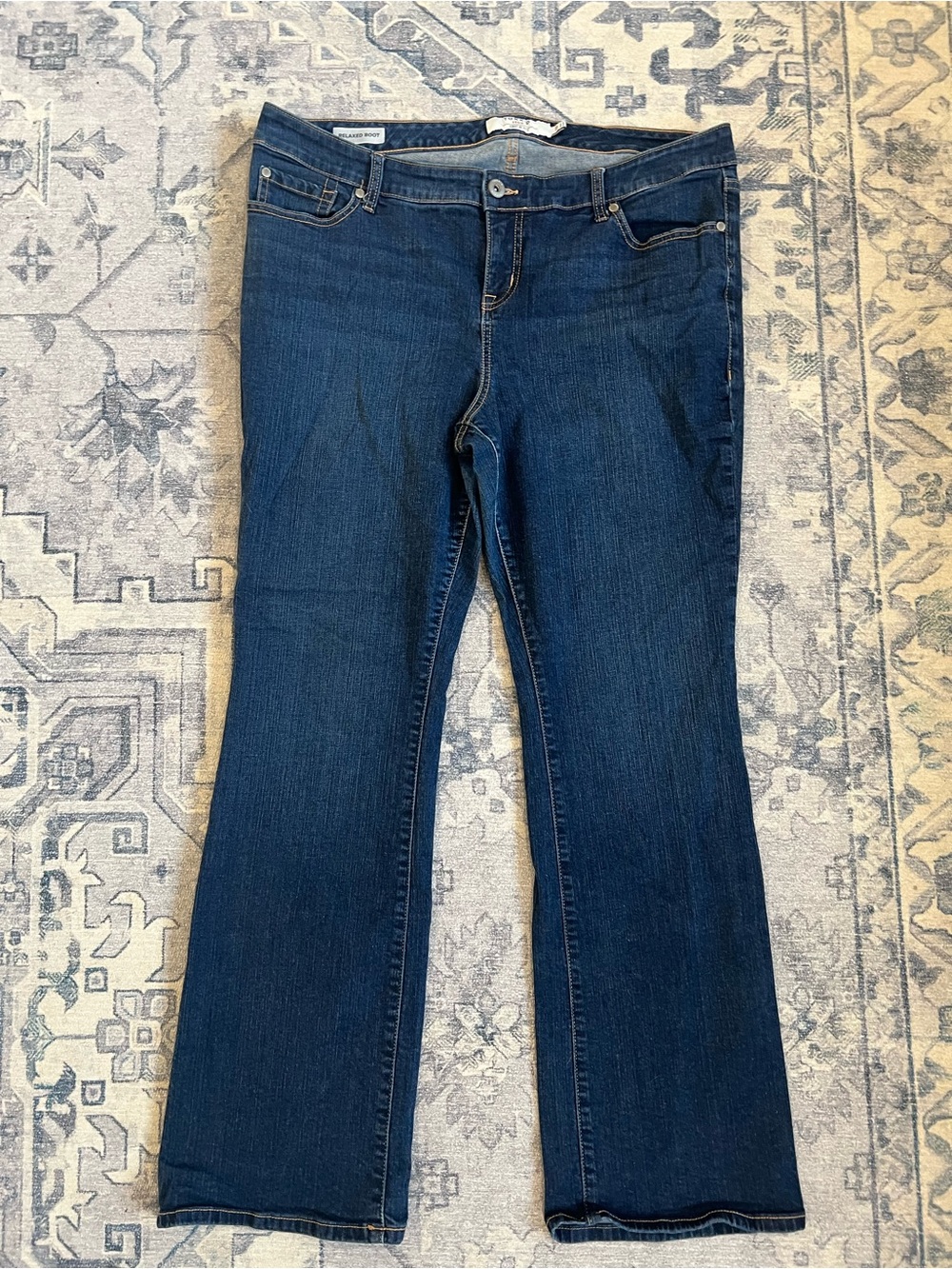 Torrid Relaxed Boot Jeans Size 18R Dark Wash High Rise 32” Inseam